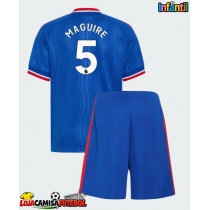 Camisa de Futebol Manchester United Harry Maguire #5 Equipamento Secundário Infantil 2026-27 Manga Curta (+ Calças curtas)